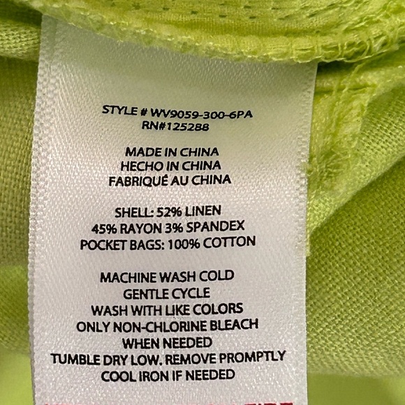 JASON WU Medium lime green trouser pants WV9059-300-6pa parachute style 80s y2k - Picture 6 of 9